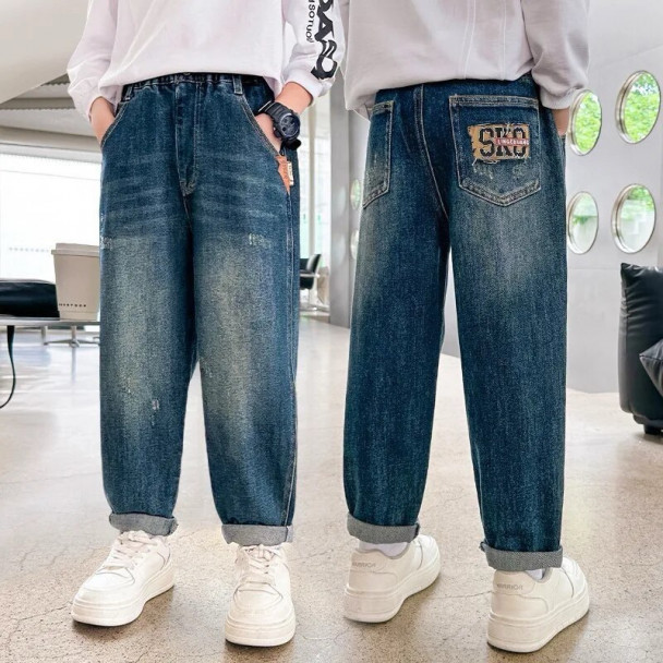 Slide-1) Джинси Classic Fashion z1035 Sko Сині