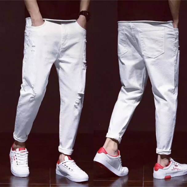 Slide-1) Джинси Classic New Denim 2092 Білі