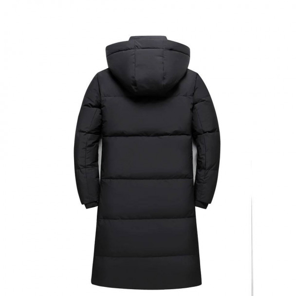 Slide-2) Пуховик 6536 довгий Fashion Чорний