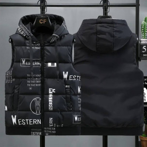 Жилетка 8865 New Fashion двостороння Чорна