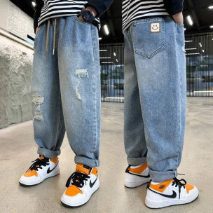 Джинси Classic Fashion z911 посмішка Блакитні