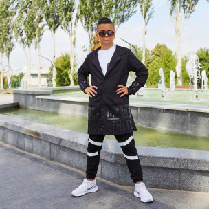 Кардиган Studio 5526 Black white Чорний