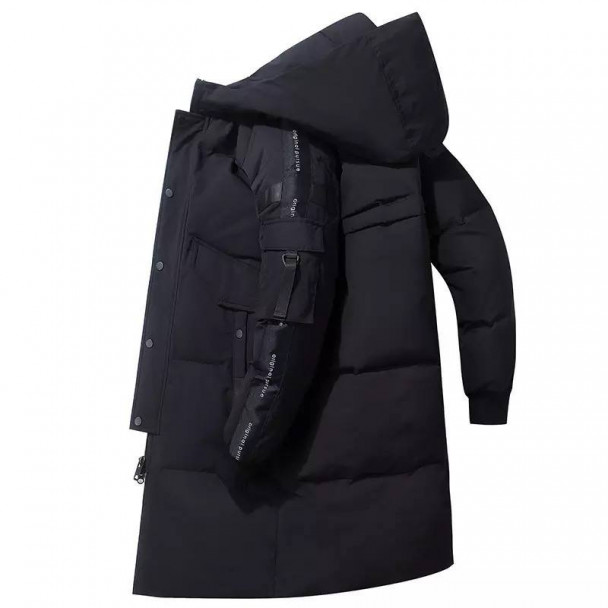 Slide-2) Пуховик довгий Fashion Sport Чорний
