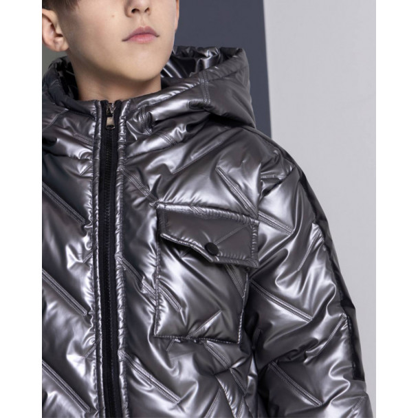 Slide-5) KKT зимовий костюм з плюшевою підкладкою (куртка і штани) Срібло