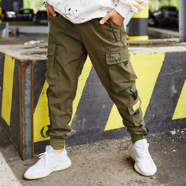 Slide-1) Джогери літні К411 Fashionable Хакі