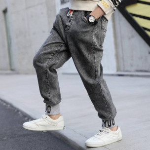 Джинси Classic Fashion 81187 з манжетою Сірі