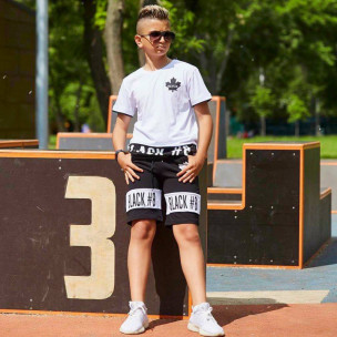 Костюм Studio 1006 кленовий лист Біла футболка