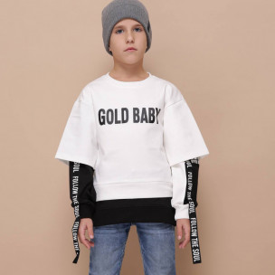 Світшот GoldBaby 1993 з принтом на спині Білий