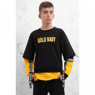 Світшот GoldBaby 1993 з принтом на спині Чорний
